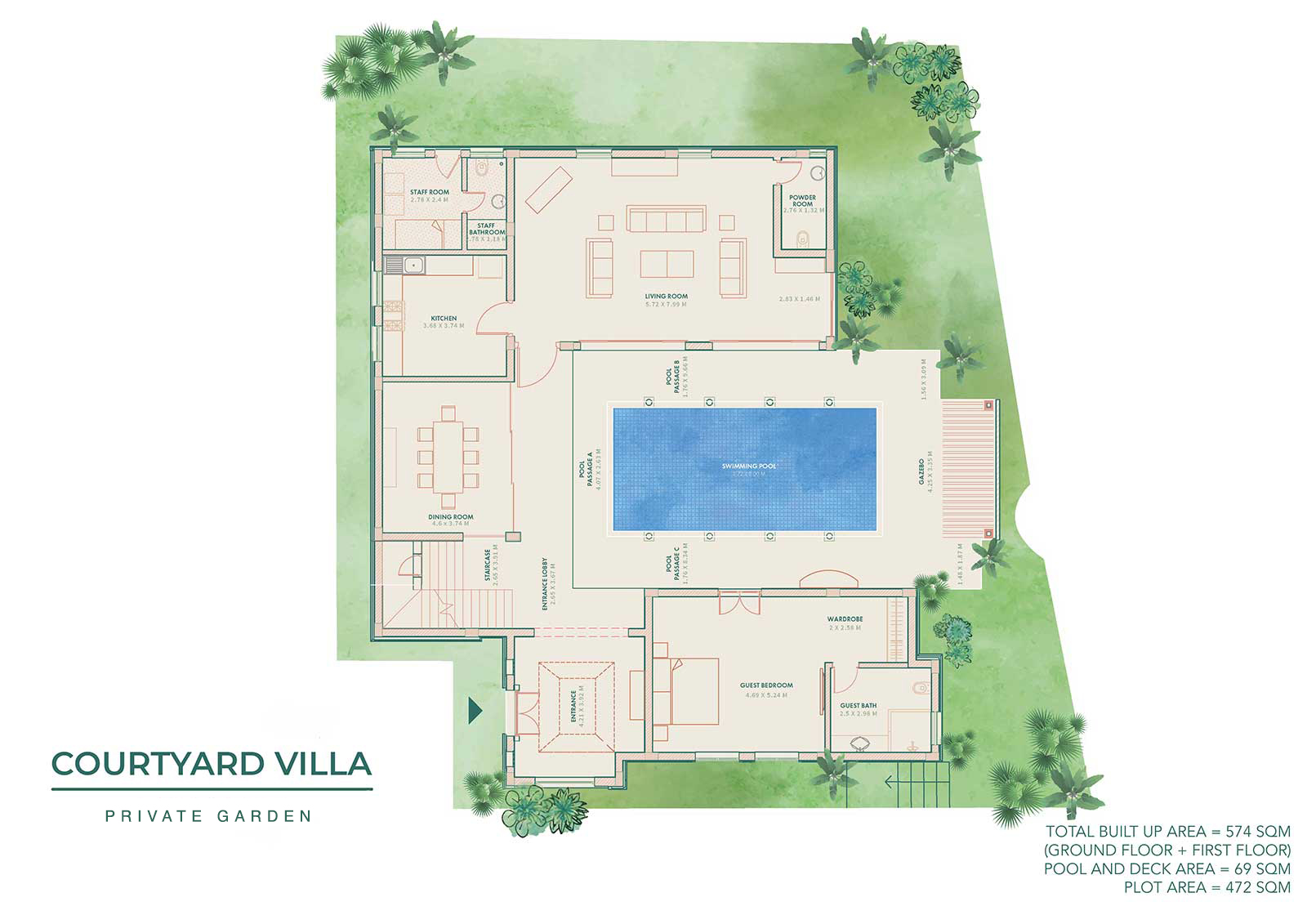 villas floor plan