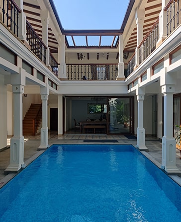Courtyard villas for rent in goa